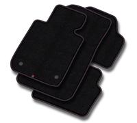 TO31-1 Set Tappetini Velluto Premium Opaco Rosso&Blu per Toyota Aygo II 2014-202