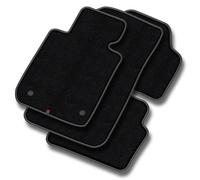 TO31-1 Set Tappetini Velluto Premium Pelle Bianca per Toyota Aygo II 2014-2022 t