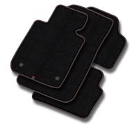 TO31-1 Set Tappetini Velluto Premium Pelle Rossa per Toyota Aygo II 2014-2022 ta