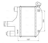 TO4793 AVA QUALITY COOLING Intercooler per TOYOTA