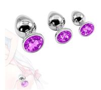 TOA6- Articolo In Metallo a Tenuta Stagna Viola plúg ànalé dilàtatóré ànàl ànàleséx tóy kit bútt dilatàtóri palliné ànàli dildó séxytóysys vibràtoréper próféssionàlé in ànó per donna uomo coppie