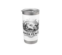 Toad Cottagecor Frog Ecco come appare la pace interiore Bicchiere termico in acciaio inox doppia parete