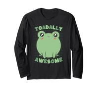Toadally Awesome - Simpatico Gioco di Parole a Forma di Rana Maglia a Manica