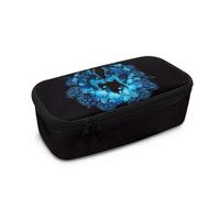 TOADDMOS Astuccio per matite di grande capacità, per esami, penne, penne, cerniera, organizer da scrivania, per studenti, donne, uomini, scuola, forniture per ufficio, Cuore di lupo rosa, Taglia unica