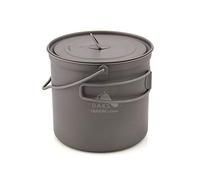 TOAKS - Pentola in Titanio con Manico Pieghevole da Appendere, per Campeggio e Picnic, Ultraleggera, 1100 ml, 1300 ml, 1600 ml, 2000 ml, 1100ml