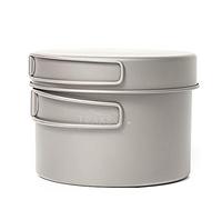 Toaks - Set in titanio composto da padella e pentola da campeggio/escursionismo, 1300ml