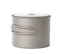 TOAKS Stoviglie da campeggio in titanio puro all'aperto - Può essere utilizzato come tazze, ciotole e pentole (1300ml)