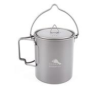 TOAKS Titanio 750ml Pot Backpacking Camping Pot Cup Mug Ultralight Camping Pentole con Bail Handle