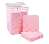 Toallitas Para Uñas Sin Pelusa - 200 Piezas De Pegamento Para Extensión De Pestañas | Toallitas Portátiles Cuadradas Sin Pelusa En Color Rosa | Y Delicado Para Extensión De Pestañas Y Herramient