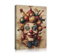 TOANGWALL Carnevale Circo Tela Arte Murale Festival Immagini Opere d'Arte Stampe Interior Design Poster Pittura Opera d'Arte per Soggiorno Decor 40x50cm telaio interno