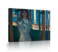 TOANGWALL Edvard Munch La Voce Notte estate Tela Dipinto 80x95cm