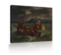 TOANGWALL Eugene Delacroix Tempesta Mare Galilea Tela Arte 40x50cm