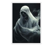 TOANGWALL Stampe d'arte da parete su tela scura mistica Opere d'arte Pittura spettrale Poster moderni Immagine Design estetico unico per l'arredamento della lavanderia 40x70 cm senza cornice