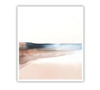 TOANGWALL Tela costiera astratta Arte della parete Orizzonte oceanico Immagini di opere d'arte Stampe Paesaggio moderno Poster murali Pittura per l'arredamento del soggiorno 80x95cm Senza cornice