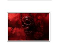 TOANGWALL Tela Rossa Tela Arte Della Parete Misterioso Gotico Scuro Immagini Stampe Stampe Poster Pittura Unico Disegno Murale per Soggiorno Decor 40x70cm Senza Cornice