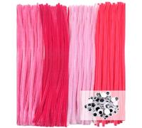 TOAOB 100 Pezzi Scovolini per Lavoretti Pipe Cleaner Series Rosa