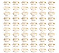 TOAOB 200 Pezzi Conchiglie per Collane Conchiglie Decorative in Naturale Beige 21 a 23 mm Ovali per Braccialetti Fai da Te Creazione di Gioielli Orecchini Casa