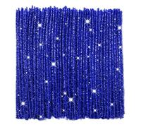 TOAOB 200 Pezzi Scovolini Ciniglia Glitter per Lavoretti Blu Pipe Cleaner Bastoncini per Decorazion Halloween Natale Fai da Te Decorativi Artigianato