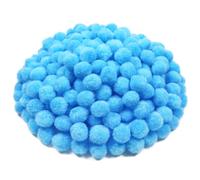 TOAOB 300 pezzi Pom Poms per Lavoretti Blu 2cm Mini Pompon Piccoli Pon Pon per Decorazione Festiva Artigianato Creativi Fai Da Te Cucito