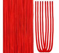 TOAOB 50 Pezzi Scovolini Steli Ciniglia per Lavoretti Rosso 60cm Lungo Fibra Pipe Cleaner per Artigianato Casa Decorazion Fai Da Te Decorativi Arte