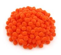 TOAOB Circa 300 Pezzi Pom Poms Arancione Mini Piccoli Pompon per Lavoretti Creativi Crafts Decorazioni Artigianato Cucito Fai da Te Circa 8 mm