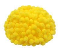 TOAOB Circa 300 Pezzi Pom Poms Giallo Mini Piccoli Pompon per Lavoretti Creativi Crafts Decorazioni Artigianato Cucito Fai da Te Circa 8 mm