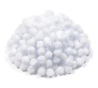 TOAOB Circa 300 Pezzi Pom Poms per Lavoretti Bianco Mini Piccoli Pompon per Creativi Crafts Decorazioni Artigianato Cucito Fai da Te Circa 8 mm