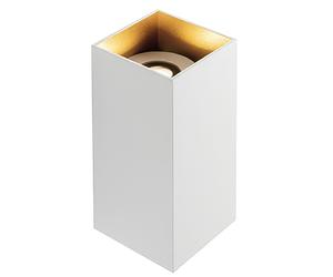 TOApplique in alluminio pressofuso TOWER APPLIQUE DOPPIA Dimensioni Diffusore Ø 8,1xh 18 cm in vetro trasparente. 6W 6W LED 3000K colore BIANCOORO BIANCOORO
