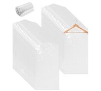 Toaren 50 Pezzi Copriabiti Antipolvere Trasparenti 60x120cm Sacchetti Porta Abiti Trasparenti,Buste Copriabiti Armadio,Copri Abiti Antipolvere Plastica,Copertura Vestiti per Abiti,Camicie,Giacche