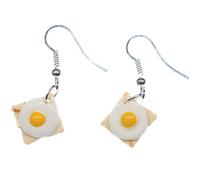 Toast Con Uovo Orecchini Miniblings Pendente Fritto Pane Colazione Stampo per il