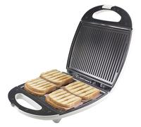 Toast&Grill Tostiera 4 Fette Grill,Piastre grill Maxi antiaderenti di 28 x 21cm
