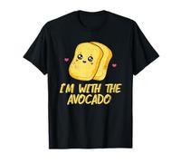 Toast I'm with The Avocado Bread Slice Costume da Toast con Avocado Maglietta