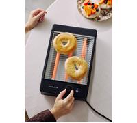 TOAST STUDIO FLAT - Tostapane Orizzontale In Acciaio Inox Con 3 Resistenze Nero