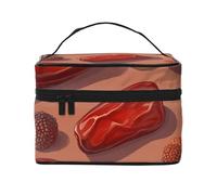 Toast - Trousse da viaggio da donna, impermeabile, pieghevole, per cosmetici, idea regalo per insegnanti, Alcuni datteri secchi, Taglia unica