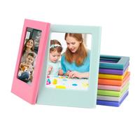 TOATELU 10 cornici magnetiche, mini borsa magnetica fai da te, 8,8 x 6,5 x 0,6 cm, mini cornice portafoto magnetica da 3 pollici (10 colori)