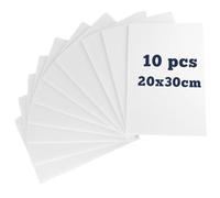 TOATELU 10 pannelli in schiuma A4: pannelli in schiuma bianca, 5 mm, per fai da te, presentazioni, mostre d'arte, segnaletica, progetti scolastici