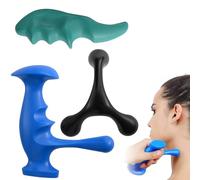 TOATELU 3 attrezzi massaggianti: digitopressione su entrambi i lati, massaggiatore a punto profondo, protezione per pollice, punti trigger per alleviare lo stress e il dolore