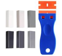 TOATELU 6 pezzi Set di riparazione di cera, riparazione di mobili, cera con spatola e raschietto, piastrelle di cera dura, laminato, parquet, piastrelle di quercia, cera per graffi, danni, fori di