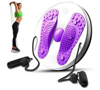 TOATELU Twist Waist Disc: wister in vita con coulisse, Twist Waist Disc Balance Board con coulisse, multifunzione, magnete massaggiatore fitness, giradischi per la casa (viola)