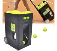 ToayNia Macchina lanciapalle da Tennis, Lanciatore Automatico Portatile di Palline da Tennis, Grande capacità 50, Angolo di Lancio/velocità/frequenza Regolabili, Controllo a Doppia modalità