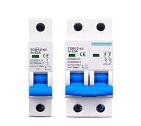 TOB1Z-63 1P 2P DC MCB 6KA 500V Mini interruttore automatico 3A 6A 10A 16A 20A 25A 32A 40A 50A 63A 1 pz(2P,6A)
