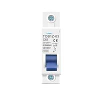 TOB1Z-63 DC MCB 6KA 1P 125V Mini interruttore automatico 3A 6A 10A 16A 20A 25A 32A 40A 50A 63A 1 pz(16a)