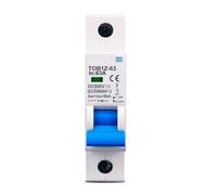 TOB1Z-63 Interruttore automatico DC 6KA 1P 500V Mini interruttore automatico 3A 6A 10A 16A 20A 25A 32A 40A 50A 63A Connessione a Y 1 pz(25A)