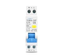 TOB3L-32F 18MM 230V 50/60Hz RCBO 1P+N 6KA Interruttore automatico differenziale di corrente residua con protezione da sovracorrente 1 pz