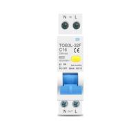 TOB3L-32F RCBO 1P + N 6KA Differenziale Di Corrente Residua Interruttore Automatico Con Protezione Contro Le Dispersioni Di Corrente 18 MILLIMETRI 230 V 50/60 Hz 1 Pz(25A)