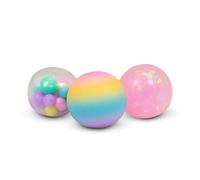 Tobar SCRUNCHEMS - Palline antistress a forma di unicorno, confezione da 3