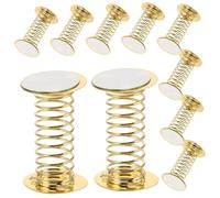 TOBBOMEY 10 Pezzi Base Metalliche per Bambole con Testa Oscillante Accessori Fai da Te per Decorazioni Cruscotto e Desktop Primavera Resistente per Progetti Creativi