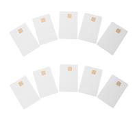 TOBBOMEY 10 Pezzi Carte Bianche con Chip Ic 2K Memoria Carte Smart Ic in PVC Resistenti a Schizzi per Sistemi Controllo Accessi e Parcheggi Intelligenti Dimensioni Compatte e Uso