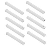 TOBBOMEY 10 pezzi Chiusure Magnetiche per Porte Armadio Design Invisibile Push To Open per Cucina e Chiusura Stabile senza Maniglia Meccanismo Rimbalzo Rapido Colore Grigio Bianco