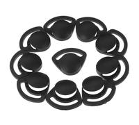 TOBBOMEY 10 pezzi Fibbie per Sottogola Elmetto in Abs Accessori di Ricambio Resistenti per Cinturini Sicurezza Casco Facili da Installare Ergonomiche per Uso Professionale